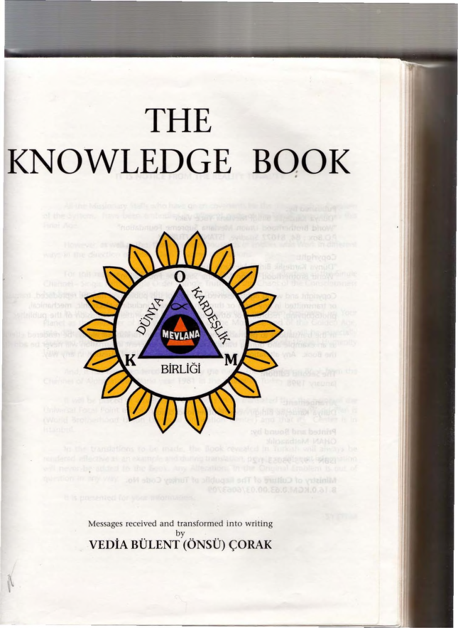 The Knowledge Book Bilgi Kitabi Vedia Bulent Onsu Corak Isbn 9759505312