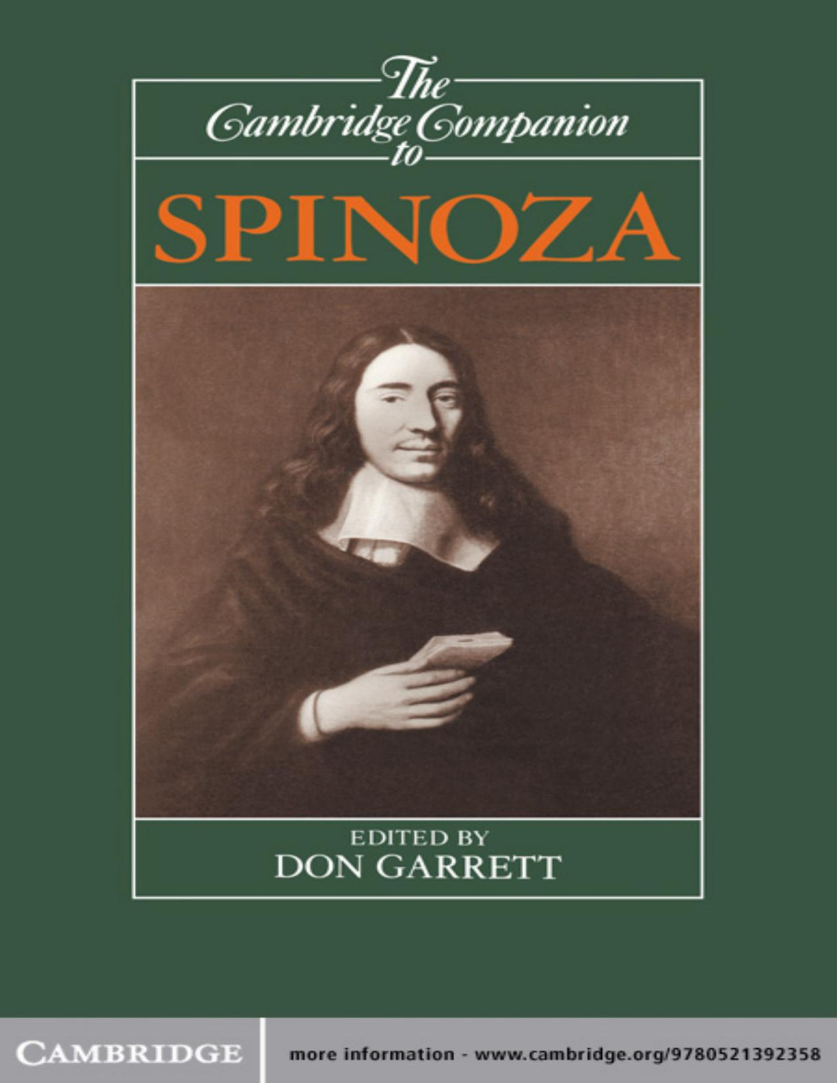 The Cambridge Companion To Spinoza Don Garrett