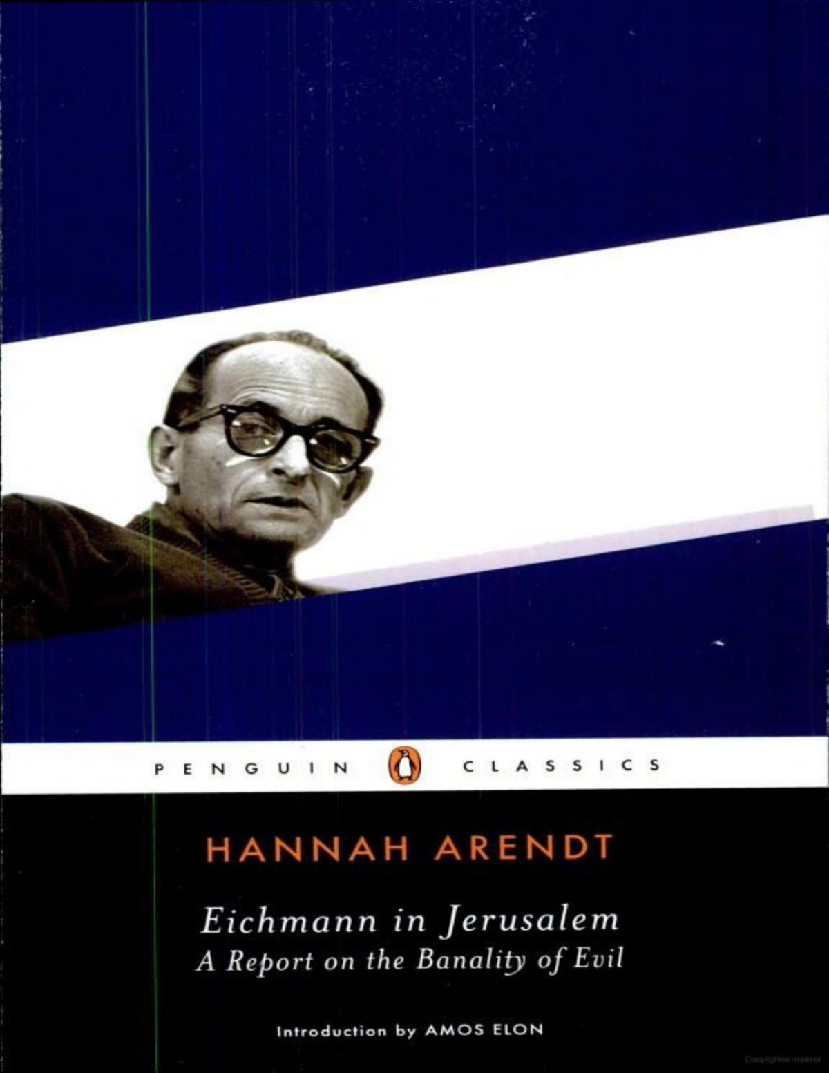 Eichmann In Jerusalem A Report On The Banality Of Evil Hannah Arendt