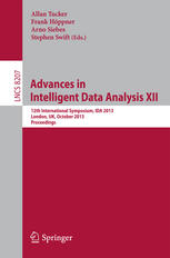 Advances In Intelligent Data Analysis Xii 12th International Symposium Ida 2013 London Uk October 1719 2013 Proceedings 1st Edition David J Hand Auth