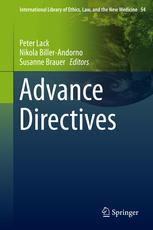 Advance Directives 1st Edition Alfred Simon Auth Peter Lack