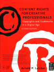 Content Rights For Creative Professionals Copyrights And Trademarks In A Digital Age Arnold P Lutzker Auth