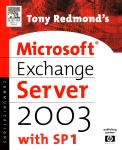 Tony Redmonds Microsoft Exchange Server 2003 With Sp1 Tony Redmond Auth