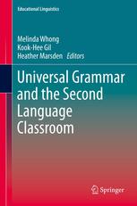 Universal Grammar And The Second Language Classroom 1st Edition Melinda Whong