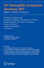 34th Hemophilia Symposium Hamburg 2003 Dr H Krebs Prof Dr W Schramm Auth