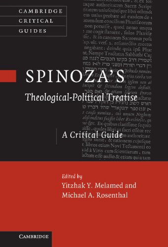 Spinozas Theologicalpolitical Treatise A Critical Guide Yitzhak Y Melamed