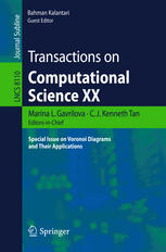 Transactions On Computational Science Xx Special Issue On Voronoi Diagrams And Their Applications 1st Edition Bahman Kalantari Auth