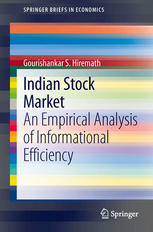 Indian Stock Market An Empirical Analysis Of Informational Efficiency 1st Edition Gourishankar S Hiremath Auth