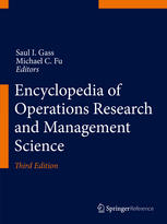Encyclopedia Of Operations Research And Management Science 3rd Edition Saul I Gass