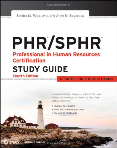 Phr Sphr Professional In Human Resources Certification Study Guide 4th Edition Sandra M Reed