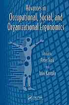 Advances In Occupational Social And Organizational Ergonomics P Vink Jussi Kantola