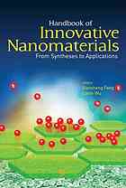 Handbook Of Innovative Nanomaterials From Syntheses To Applications Xiaosheng Fang Ed