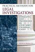 Practical Methods For Legal Investigations Dean A Beers Cli