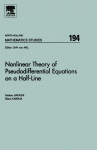 Nonlinear Theory Of Pseudodifferential Equations On Halfline Nakao Hayashi And Elena Kaikina Eds