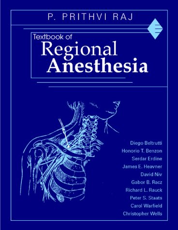 Textbook Of Regional Anesthesia 1e P Prithvi Raj Md