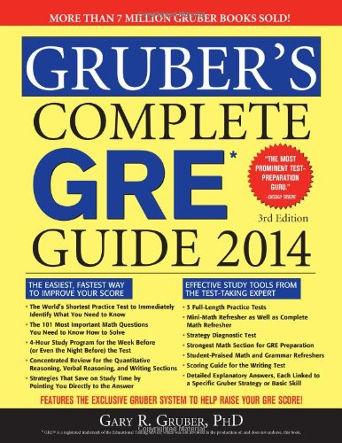 Grubers Complete Gre Guide 2014 3e 3rd Edition Gary Gruber