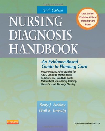 Nursing Diagnosis Handbook An Evidencebased Guide To Planning Care 10e 10th Edition Betty J Ackley Msn Eds Rn