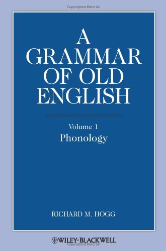 A Grammar Of Old English 1st Edition Richard M Hogg