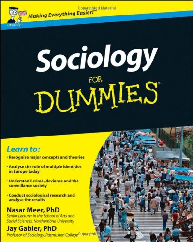 Sociology For Dummies Nasar Meer Uk Ed Nasar Meer