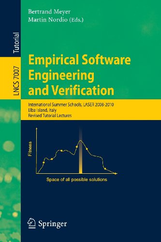 Empirical Software Engineering And Verification International Summer Schools Laser 20082010 Elba Island Italy Revised Tutorial Lectures 2012th Edition Bertrand Meyer