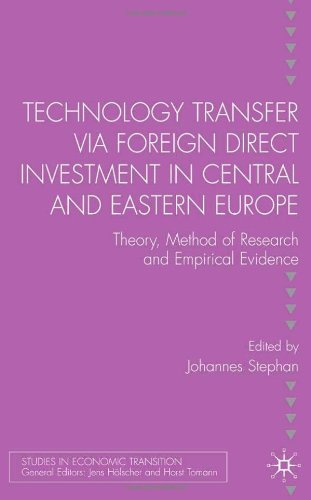 Technology Transfer Via Foreign Direct Investment In Central And Eastern Europe Theory Johannes Stephan