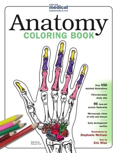 Kaplan Anatomy Coloring Book Original Stephanie Mccann Eric Wise