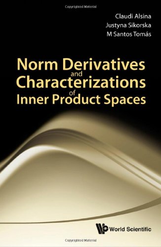 Norm Derivatives And Characterizations Of Inner Product Spaces Claudi Alsina