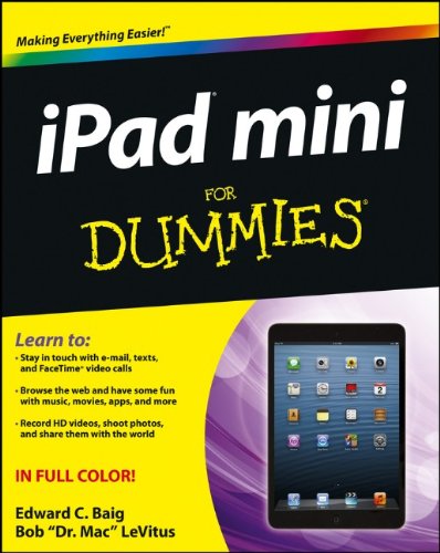 Ipad Mini For Dummies 1st Edition Edward C Baig Bob Levitus