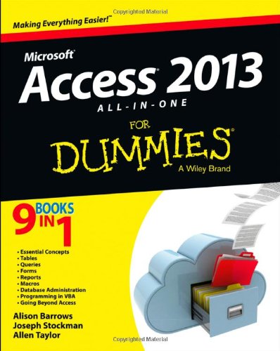 Access 2013 Allinone For Dummies 1st Edition Alison Barrows