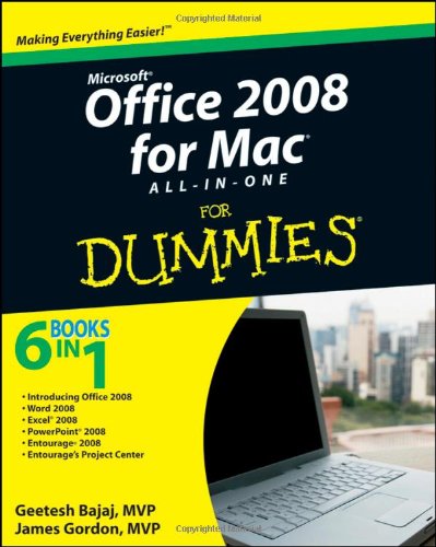 Office 2008 For Mac Allinone For Dummies 1st Edition Geetesh Bajaj