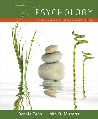 Psychology Modules For Active Learning 12th Edition Dennis Coon