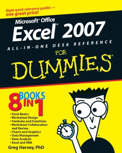 Excel 2007 Allinone Desk Reference For Dummies 1st Edition Greg Harvey