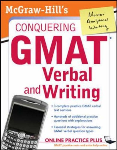 Mcgrawhills Conquering Gmat Verbal And Writing 1st Edition Doug Pierce