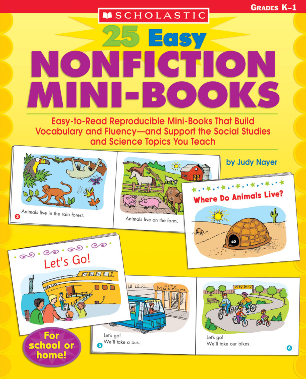 25 Easy Nonfiction Minibooks Easytoread Reproducible Minibooks In English That Build Vocabulary And Fluencyand Support The Social Studies And Science Topics You Teach Bilingual Judy Nayer
