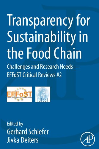 Transparency For Sustainability In The Food Chain Challenges And Research Needs Effost Critical Reviews 2 1st Edition Gerhard Schiefer