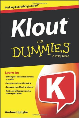 Klout For Dummies 1st Edition Andrea Updyke