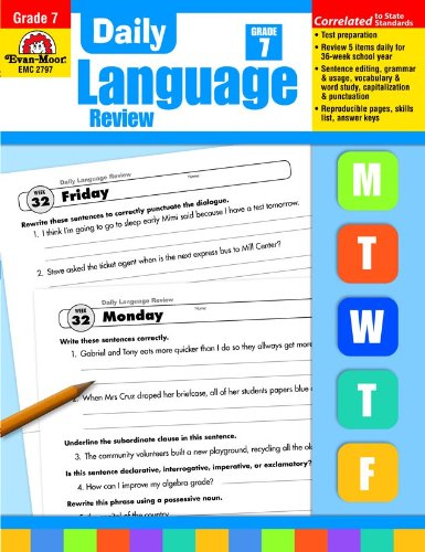 Daily Language Review Grade 7 Evanmoor
