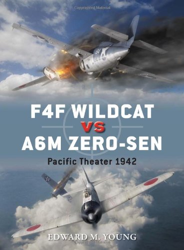 F4f Wildcat Vs A6m Zerosen Pacific Theater 1942 Edward M Young