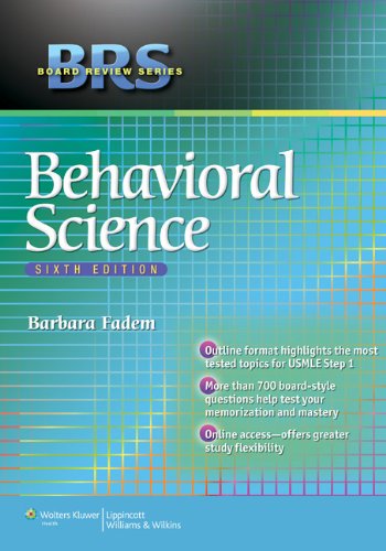 Brs Behavioral Science Sixth Barbara Fadem Phd