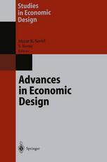 Advances In Economic Design 1st Edition Semih Koray M R Sertel Auth