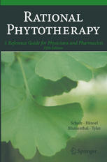 Rational Phytotherapy 5th Edition A Reference Guide For Physicians Pharmacists Herbal Remedies 5th Edition Volker Schulz