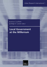 Local Government At The Millenium 1st Edition Janice Caulfield