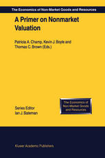 A Primer On Nonmarket Valuation 1st Edition A Myrick Freeman Iii Auth