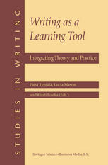 Writing As A Learning Tool Integrating Theory And Practice 1st Edition David R Olson Auth