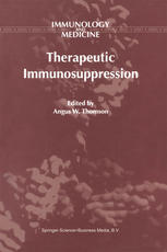 Therapeutic Immunosuppression 1st Edition Lina Kung Philip F Halloran Auth