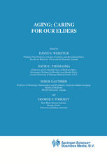 Aging Caring For Our Elders 1st Edition G Clare Wenger Auth