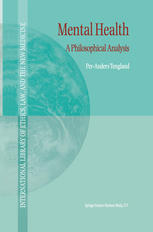 Mental Health A Philosophical Analysis 1st Edition Peranders Tengland Auth