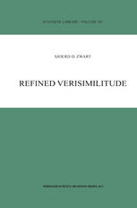 Refined Verisimilitude 1st Edition Sjoerd D Zwart Auth