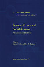 Science History And Social Activism A Tribute To Everett Mendelsohn 1st Edition Garland E Allen