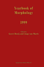 Yearbook Of Morphology 1999 1st Edition Andrew Carstairsmccarthy Auth